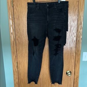 NWT American Eagle Distressed Hi-Rise Jegging Jeans Sz 16